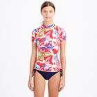 J.Crew Paradise floral short-sleeve rash guard
