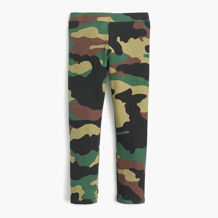 J.Crew Girls' everyday leggings in camo