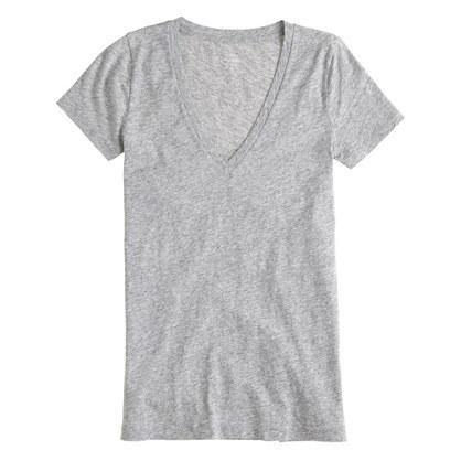 J.Crew Petite vintage cotton V-neck tee