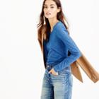 J.Crew Indigo vintage cotton long-sleeve T-shirt