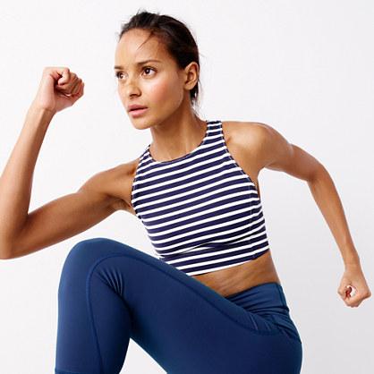 J.Crew New Balance® for J.Crew performance crop top in stripe