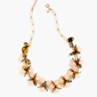 J.Crew Tortoise and blush necklace