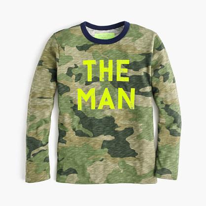 J.Crew Boys' long-sleeve glow-in-the-dark the man T-shirt