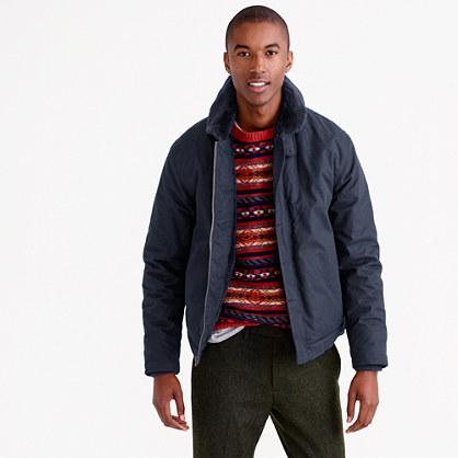 J.Crew Wallace & Barnes sherpa-lined N-1 jacket