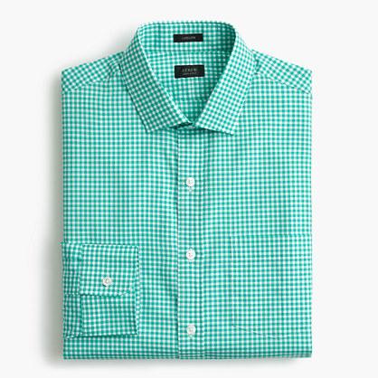 J.Crew Ludlow Slim-fit shirt in chocolate gingham