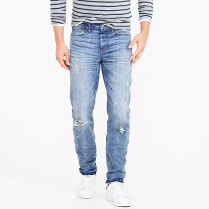 J.Crew 770 straight fit distressed jean in paint splatter