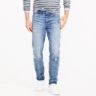 J.Crew 770 straight fit distressed jean in paint splatter