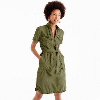 J.Crew Ruffle-hem utility dress