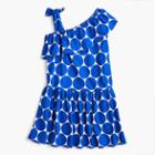 J.Crew Girls' asymmetrical dress in dots