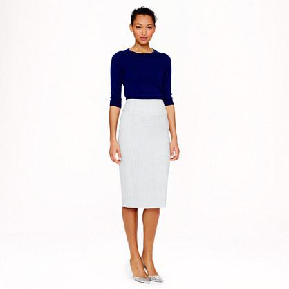 J.Crew Telegraph pencil skirt in Super 120s wool