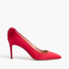 J.Crew Satin Lucie pumps with bow