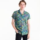 J.Crew Short-sleeve slub cotton shirt in palm print