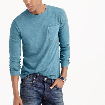 J.Crew Tall long-sleeve garment-dyed T-shirt
