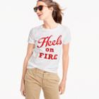 J.Crew Vintage cotton T-shirt in Heels on fire