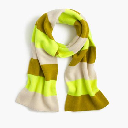 J.Crew Striped cashmere scarf