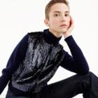 J.Crew Collection sequin bomber