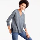 J.Crew Merino wool-linen V-neck sweater