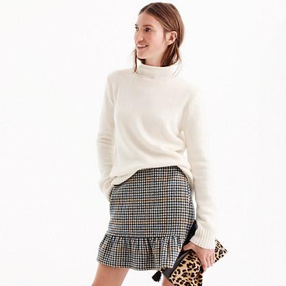 J.Crew Wool striped mockneck sweater in merino wool