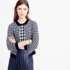 J.Crew Collection featherweight cashmere cardigan in gingham