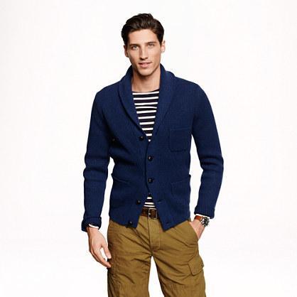J.Crew Lambswool three-pocket cardigan