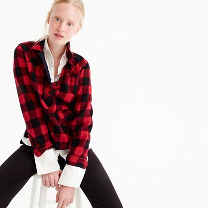 J.Crew Shirt jacket in red buffalo check