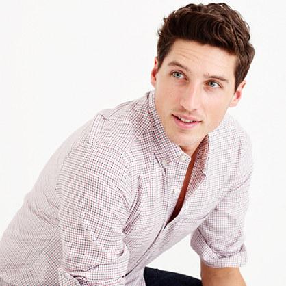 J.Crew Slim brushed twill shirt in Bayridge tattersall