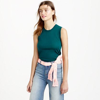J.Crew Italian featherweight cashmere shell