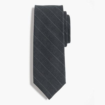 J.Crew American wool tie in chalk stripe