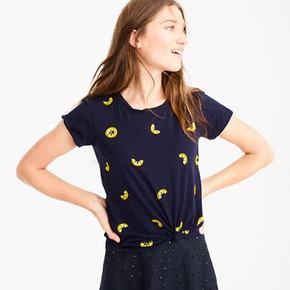 J.Crew Beaded lemons T-shirt