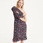 J.Crew One-shoulder dress in kaledeiscope star print