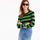 J.Crew Italian cashmere striped long-sleeve T-shirt