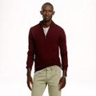 J.Crew Slim cotton-cashmere half-zip sweater