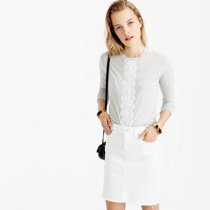 J.Crew Long-sleeve T-shirt with lace