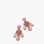 J.Crew Floral chandelier earrings