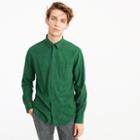 J.Crew Brushed heather elbow-patch shirt in solid