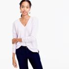 J.Crew V-neck sweater in merino wool-cotton