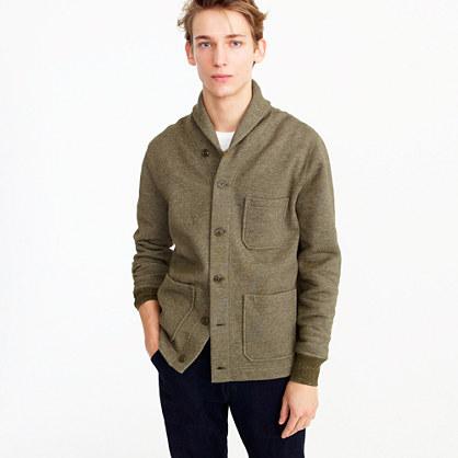 J.Crew Cotton fleece shawl cardigan