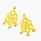 J.Crew Bead and embroidery earrings
