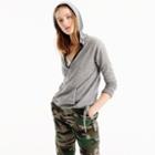 J.Crew Tipped hoodie in Italian featherweight cashmere