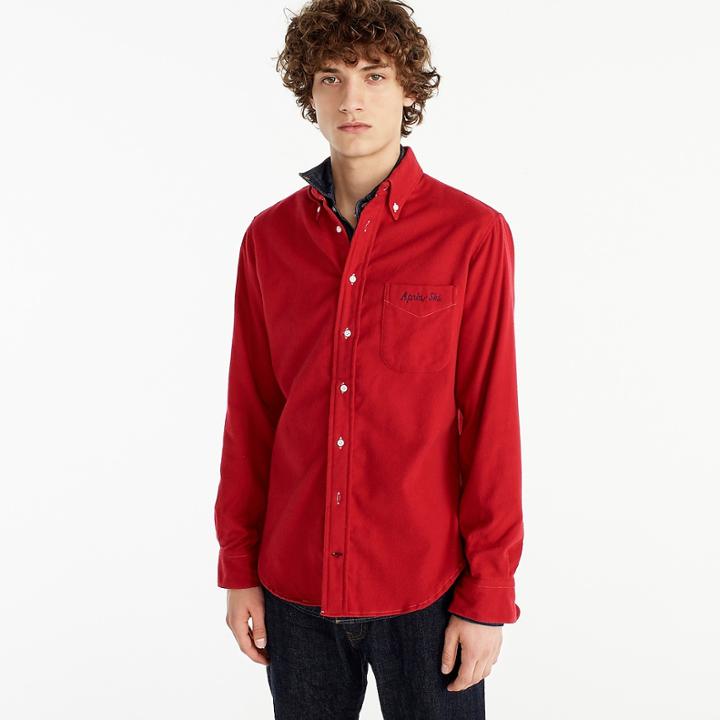 J.Crew Gitman Vintage for J.Crew embroidered flannel shirt