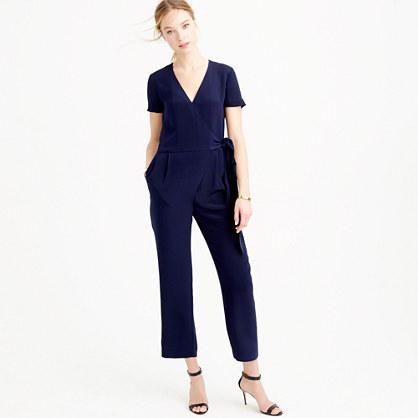 J.Crew Collection crepe de chine jumpsuit