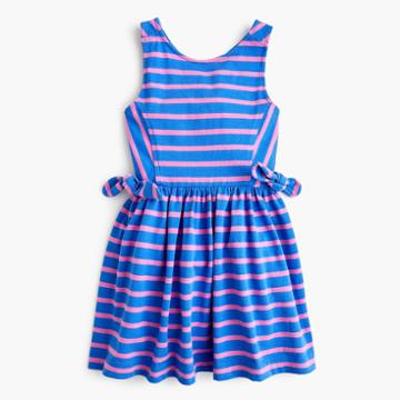 J.Crew Girls' cross-back dress in stripes