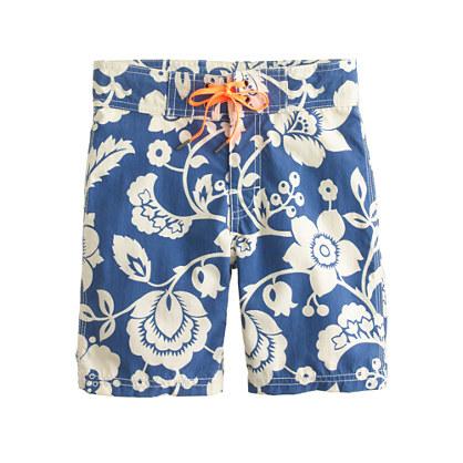 J.Crew Boys' board short in blue floral