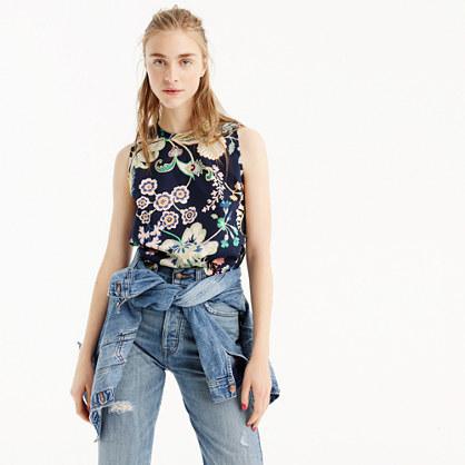 J.Crew Sleeveless tank in Liberty® symphony floral