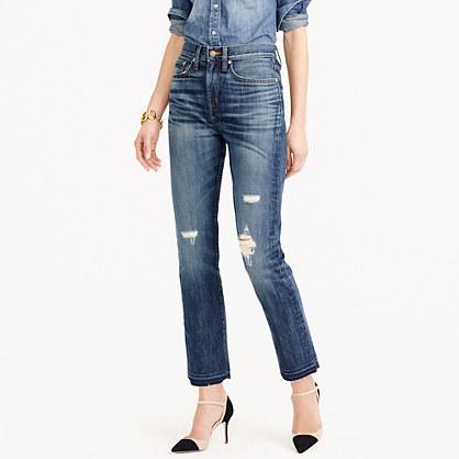 J.Crew Point Sur shoreditch straight jean with let-down hem