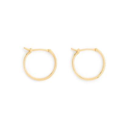 J.Crew 14k gold medium hoop earrings