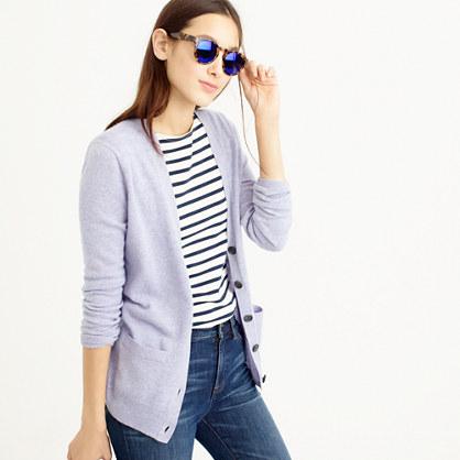 J.Crew Collection Italian cashmere boyfriend cardigan sweater
