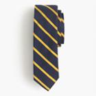 J.Crew English silk repp tie in thin stripe