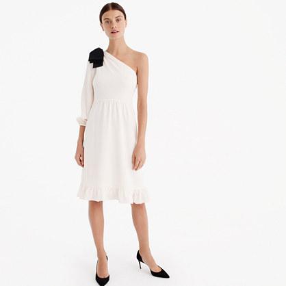 J.Crew One-shoulder dress with bow