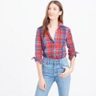 J.Crew Petite perfect shirt in colorful plaid